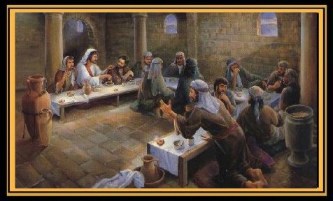 The Betrayal, Biblical art of the Last Supper painted by Marilyn Todd-Daniels.